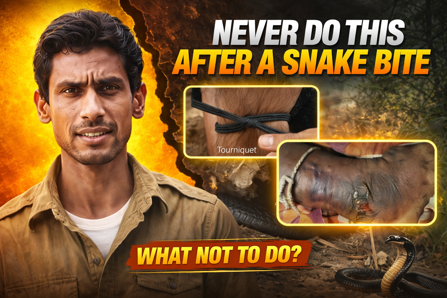 Snake bite first aid guide Pakistan